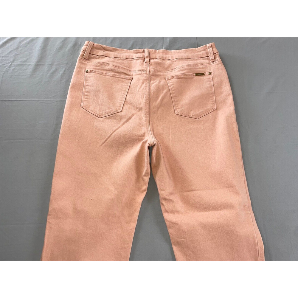 Chico's So Slimming Girlfriend Slim Leg Ankle Jeans w/ Studded Cuffs. 12R, EUC!! - Picture 8 of 9
